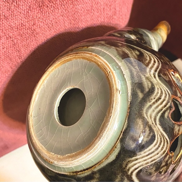 1940βs 6-Piece Japanese Somayaki Double-Wall Tea Set - Picture 7 of 15